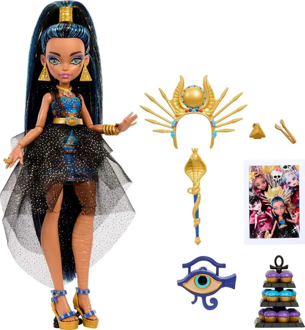 Monster High Monster Ball Cleo De Nile Doll Set - New in Box Complete G3